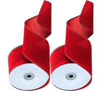 Nastro Natalizio Per Craft - 2 Rotoli 9 Metri Nastro Natalizio Rinforzato, Nastros Decorazione Albero Di Natale | Ideal Por Casa, Coche, , Ufficio, Giardino, Tavoli, Sedie, Columna, Sfondi Foto