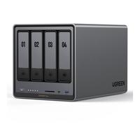 NASUGREEN NASync DXP4800 Plus NAS de 4 bahías 0/4 SATA, 0/2 SSD M.2, 1x 10 GbE + 1x 2,5 GbE, 8 GB de RAM
