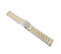 NASUNJIA 19mm T049417A T049407 T049410A Correa De Reloj Masculina Compatible Con T-CLASSIC Correa De Acero Inoxidable For T049(Plating gold)