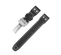 NASUNJIA Accesorios de correa de cuero genuino de 20/21/22 mm compatibles con la pulsera de reloj TOP GUN IWC Big Pilot's IW328201 IW377709 con reemplazo de logotipo(Color:Black-1,Size:22MM NO LOGO_RO