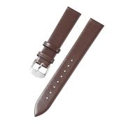 NASUNJIA Accesorios de Reloj 12 mm-24 mm Correa de Cuero Auténtico Correas de Reloj Rosa de Moda, 18mm, Cuero, No es una piedra preciosa