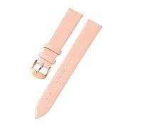 NASUNJIA Accesorios de Reloj 12 mm-24 mm Correa de Cuero Auténtico Correas de Reloj Rosa de Moda, 18mm, Cuero, No es una piedra preciosa