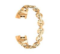 NASUNJIA Bling Diamond Correas Ajuste for la carga de Fitbit 5 Smart Watch Band Banda de acero inoxidable Pulsera de la cadena de la cadena de bucle de metal ajuste for cargar 2 3 4(Rose gold,For char