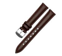 NASUNJIA Correa De Reloj Cuero Genuino Compatible Con Fossil ES3843 ES4202set ES3793, Suave Y Cómoda, For Mujer, 14, 16, 18 20 Mm(Brown-Steel-K1,20mm)