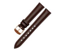 NASUNJIA Correa De Reloj Cuero Genuino Compatible Con Fossil ES3843 ES4202set ES3793, Suave Y Cómoda, For Mujer, 14, 16, 18 20 Mm(Brown-Rose-K1,16mm)