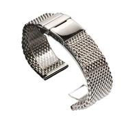 NASUNJIA Correa De Reloj De Acero Inoxidable 316L De 22 Mm Y 24 Mm Compatible Con Pulsera Breitling Con Hebilla Plegable Completamente Plateada(24MM_BR MARK)