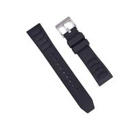 NASUNJIA Correa De Reloj De Goma Fluorada De Grado 20mm 22mm Compatible Con Correas De Reloj Richard Mille Pulsera De Buceo Correa De Muñeca De Liberación Rápida(Black 1,22mm)