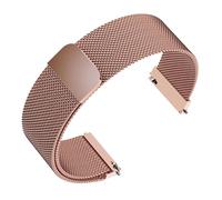 NASUNJIA Correa De Reloj Magnética Milanesa Pulsera De Repuesto De Banda De Malla Metálica De Acero Inoxidable Compatible Con Reloj Huawei GT3 16 Mm 18 Mm 20 Mm 22 Mm(Color:Rose,Size:14mm)