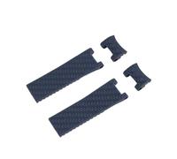 NASUNJIA Correa De Silicona For Reloj De 22 Mm X 20 Mm Compatible Con Correas De Caucho Ulysse Nardin DIVER MARINE(Blue)