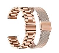 NASUNJIA Correas de acero inoxidable Ajuste for Garmin Forerunner 55 245 645m Smart Watch Band Band Metal Bracelet Cinturones Ajustar for su enfoque S40 S12 S42 Correa(Package 3,For Approach S42)