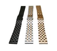 NASUNJIA Correas de banda de reloj de reloj de acero inoxidable 12mm 14 mm 16 mm 18 mm 19 mm 20 mm 21mm 22mm 23mm 23mm Pulsera de 24 mm Ajuste curvado for Seiko(Silver,22mm)