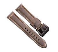 NASUNJIA Correas De Reloj De Cuero Genuino De Cuero De Vaca De Cera De Aceite For Mujeres, Hombres, Azul, Verde, Amarillo, Rojo, Correa En 20 Mm, 22 Mm, 24 Mm, 26 Mm(Green Black Buckle,20mm)