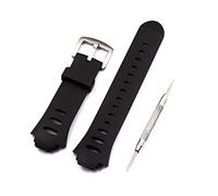 NASUNJIA Mira accesorios compatibles con Suunto Observe Strap X6hrm Correa observa la correa de reloj Srstttt Correa de goma(Silver buckle)