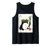 Nat 1 Gruñón Rana Japonés Druida Divertido DND Camiseta sin Mangas