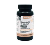 Nat&Form Bisglicinato de Calcio D3 K2 90 Perlas