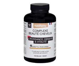 Nat&Form Complejo de belleza capilar premium 168 cápsulas
