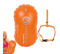Natación Aguas Abiertas | Flotador Seguridad PVC Naranja 48x29cm 220g | Muy Visible para Adultos & Niños | Seguridad Aguas Abiertas, Visibilidad, Entrenamiento, Triatlón, Lago, Océano