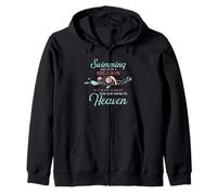 Natación Cielo Cita Religión Nadador más cercano Diseño Sudadera con Capucha
