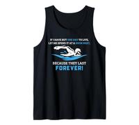 Natación Conoce a Nadador Divertido Un Día para Vivir Cita Camiseta sin Mangas