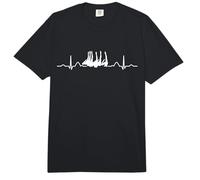 Natación Sincronizada Latido del corazón EKG Equipo Natación Artística Comfort Colors Adult Heavyweight T-Shirt