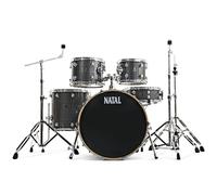 Natal KAR-UF22-GST Arcadia Series UF22 - Batería de 5 piezas con accesorios, color gris