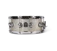 Natal S-MA-S455-SI Maple Originals Series - Tambor de caja de 14 x 5.5 pulgadas, carcasa de arce de 7 capas, varillas de tensión Tru-Tone, mecanismo de caja de triple lanzamiento, aros de triple