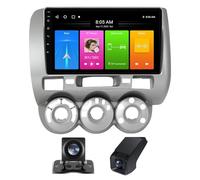【Natale】 HYNMSM Android 13 para Hon-da Fit GD 2001-2008 Control del Volante Doble DIN Pantalla táctil estéreo de Coche con Carplay inalámbrico Android Auto Pantalla de 9 Pulgadas cámara de visión