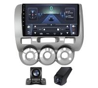 【Natale】 HYNMSM Android 13 para Hon-da Fit GD 2001-2008 Control del Volante Doble DIN Pantalla táctil estéreo de Coche con Carplay inalámbrico Android Auto Pantalla de 9 Pulgadas cámara de visión