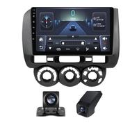 【Natale】 HYNMSM Android 13 para Hon-da Fit GD 2001-2008 Control del Volante Doble DIN Pantalla táctil estéreo de Coche con Carplay inalámbrico Android Auto Pantalla de 9 Pulgadas cámara de visión