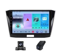 【Natale】 HYNMSM Estéreo Android Doble DIN de 9" para Volkswagen Passat B8 2016-2018, Radio inalámbrica CarPlay Android Auto, Controles en el Volante Bluetooth, BT 5.0, Radio FM, cámara de Marcha a