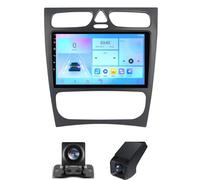【Natale】 HYNMSM Radio de Pantalla táctil HD para automóvil para Me-rcedes Be-NZ Clase C S203 CL203 W203 2000-2004 Control del Volante 9 Pulgadas GPS FM RDS Cámara Trasera + DVR CarPlay Android Aut