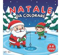 Natale Kawaii da Colorare: 40 dolcissimi disegni natalizi per bambini dai 3 agli 8 anni. Babbo Natale, renne, elfi e animaletti teneri in stile kawaii. Libro da colorare