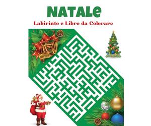 Natale Labirinto e Libro Da Colorare Per Adulti: Calza | Diversi tipi di forme e labirinti natalizi unici e disegni da colorare | Ore di divertimento per rilassarsi e alleviare lo stress