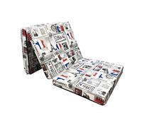 Natalia Spzoo® - Colchón Cama Plegable Plegable (198 x 80 x 10 cm), diseño de París