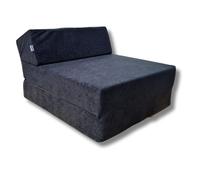 Natalia Spzoo Colchón Plegable Cama de Invitados colchón de Espuma 160 x 60 x 12 cm (0001 negro)