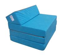Natalia Spzoo Colchón Plegable Cama de Invitados colchón de Espuma 200x70 cm FM (Azul)