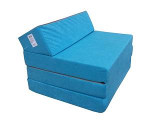 Natalia Spzoo Colchón Plegable Cama de Invitados colchón de Espuma 200x70 cm FM (Azul)
