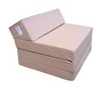 Natalia Spzoo Colchón Plegable Cama de Invitados colchón de Espuma 200x70 cm FM (Beige)