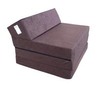 Natalia Spzoo Colchón Plegable Cama de Invitados colchón de Espuma 200x70 cm FM (Marrón)