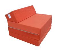 Natalia Spzoo Colchón Plegable Cama de Invitados colchón de Espuma 200x70 cm FM (Naranja)