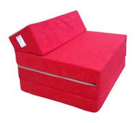 Natalia Spzoo Colchón Plegable Cama de Invitados colchón de Espuma 200x70 cm FM (Rojo)