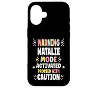 Natalie Personalized Women's Gift Custom Natalie Carcasa para iPhone 16