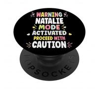Natalie Personalized Women's Gift Custom Natalie PopSockets PopGrip Adhesivo