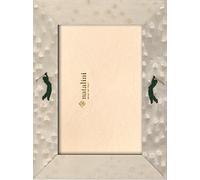 NATALINI, GOLFEUR Bianco 10X 15 cm, Marco de Fotos con Soporte para Mesa, Madera, Blanco,tamaño Exterior 15 X 20 X 1,5 cm