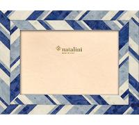 NATALINI J-Louis Azzurra 10X15 Marco de Fotos con Soporte para Mesa, Madera, Azul Claro, 10 X 15 X 1,5