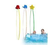 Natation à Travers Les anneaux, jouets de Piscine Anneaux de plongée - 3X jouets flottants pour ngée à Haute stabili raînement, fêt Natation de l'eau