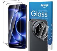 Natbok 2+2 Piezas Protector de Pantalla para Xiaomi Mi 17 Ultra 5G con Protección de Cámara,Cristal Templado,Dureza 9H,Antihuellas,Sin Burbujas,Ultra Transparente Premium Vidrio Templado