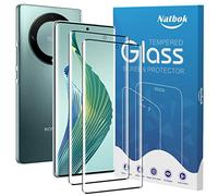 Natbok 2 Piezas 3D Protector de Pantalla para Honor Magic 5 Lite 5G,Dureza 9H,Antihuellas,Sin Burbujas,0.33mm Ultra Transparente Premium Cristal Vidrio Templado para Honor Magic 5 Lite