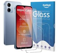 Natbok 2 Piezas Protector de Pantalla para Xiaomi Redmi 15A/Redmi A7 Pro/Poco C81/Poco C81 Pro, Dureza 9H Antihuellas Sin Burbujas 0.33mm Cristal Vidrio Templado para Redmi Mi 15a