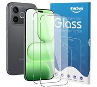 Natbok Paquete de 2 protectores de pantalla compatibles con Honor 600 Lite, cobertura completa, película de vidrio templado 9H, transparente HD resistente a los arañazos, sin burbujas, protector de